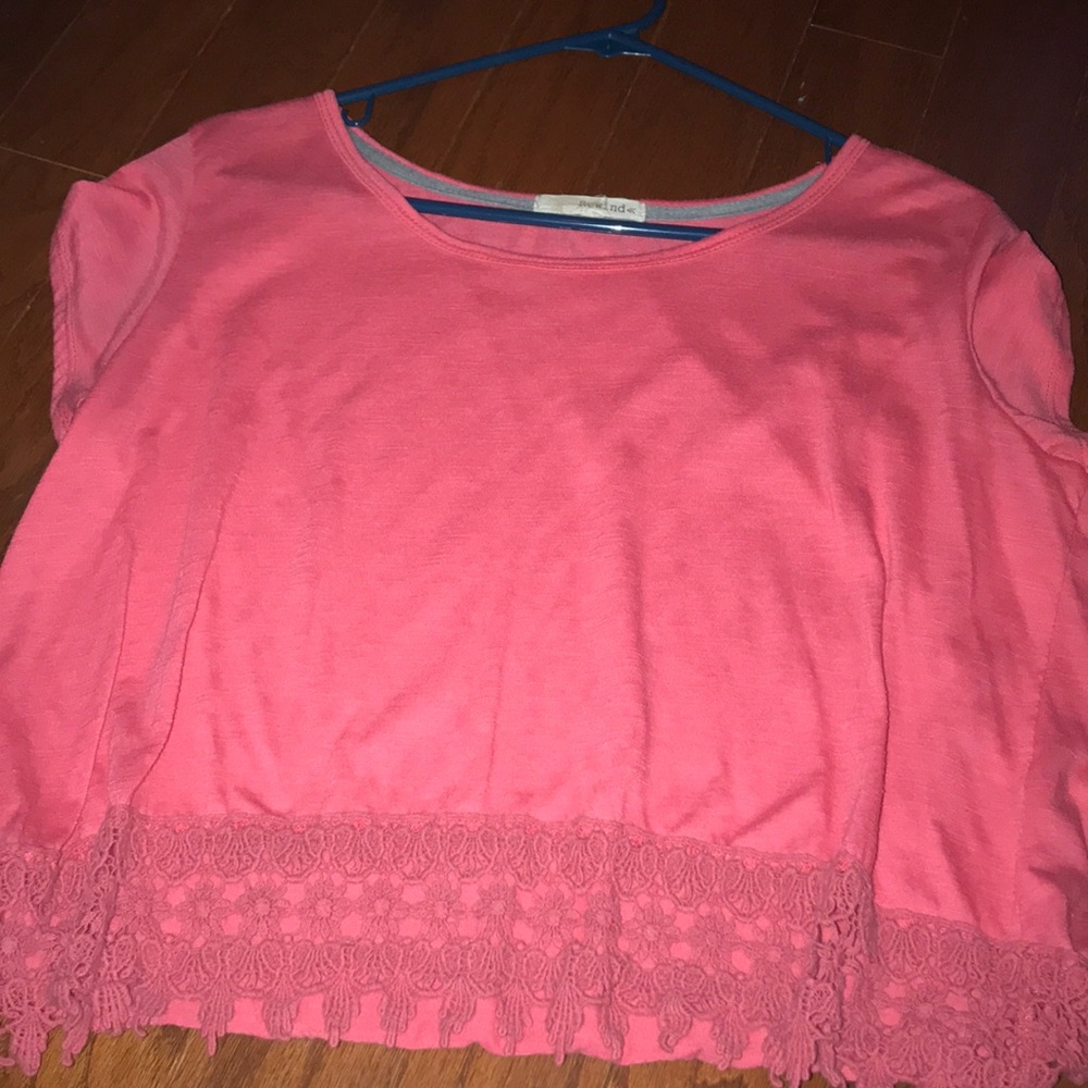 Hot pink crop top